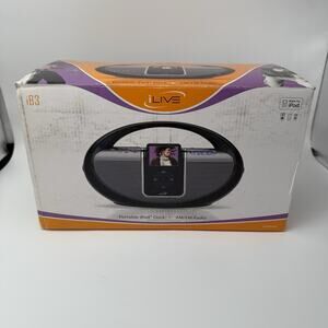Portable iPod Dock +AM/FM RADIO iLive iB3 Video Input New In Open Box